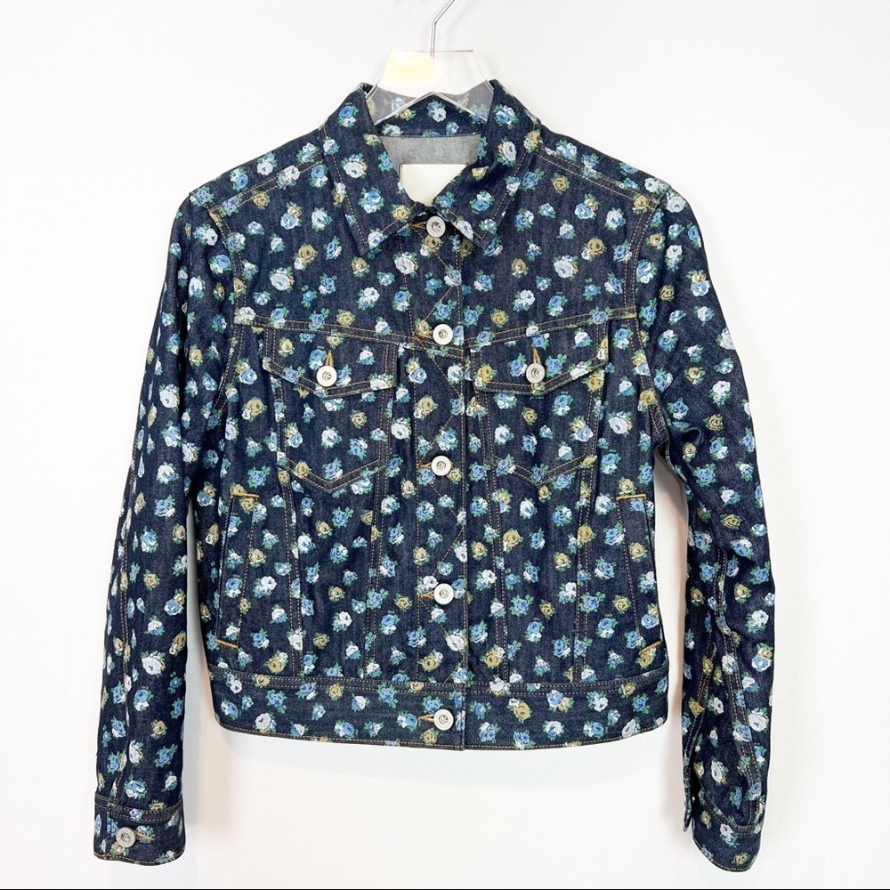 Coach Floral denim jacket M